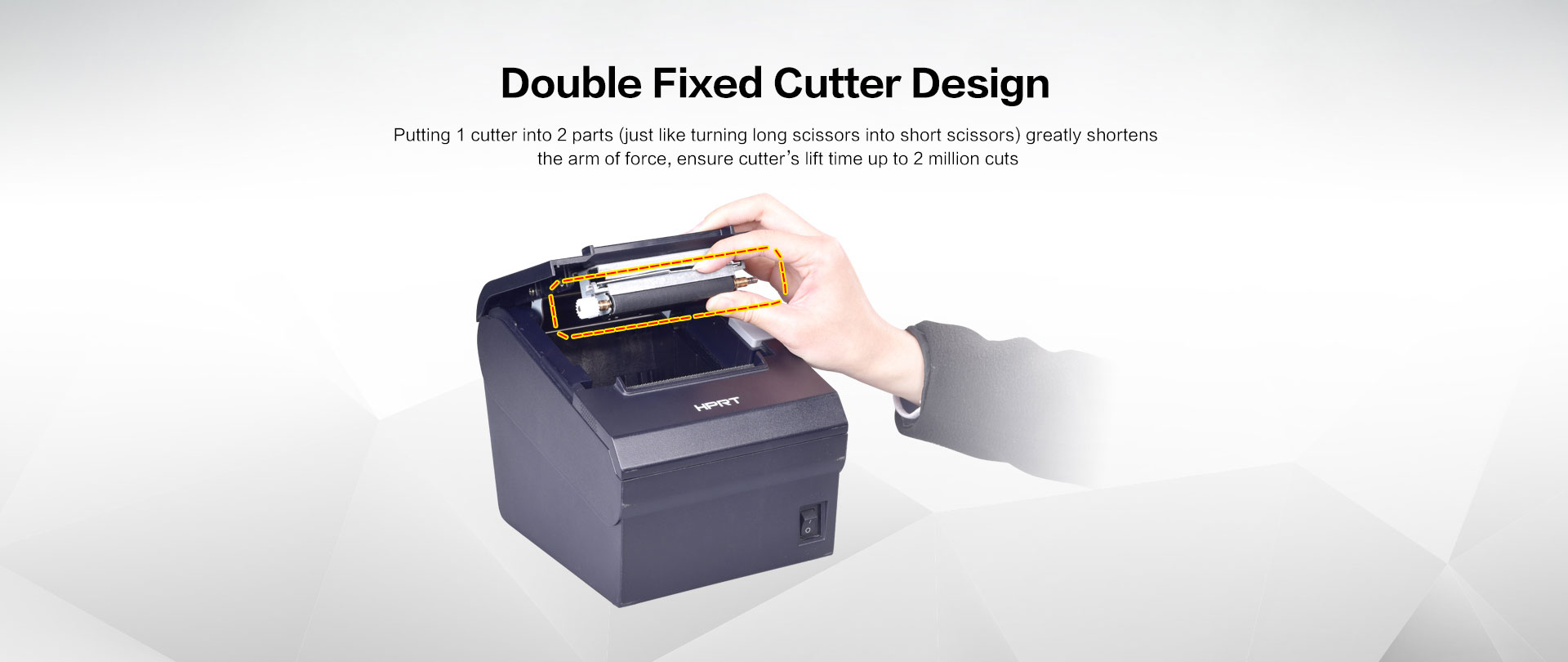 POS printer TP805 double fixed cutter