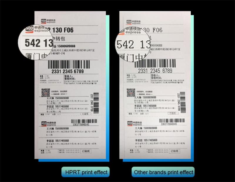 Dobri uticaji štampanja HPRT HM A300S štampača etiketa Bluetooth